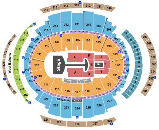 Madison Square Garden Lady Gaga Seating Chart